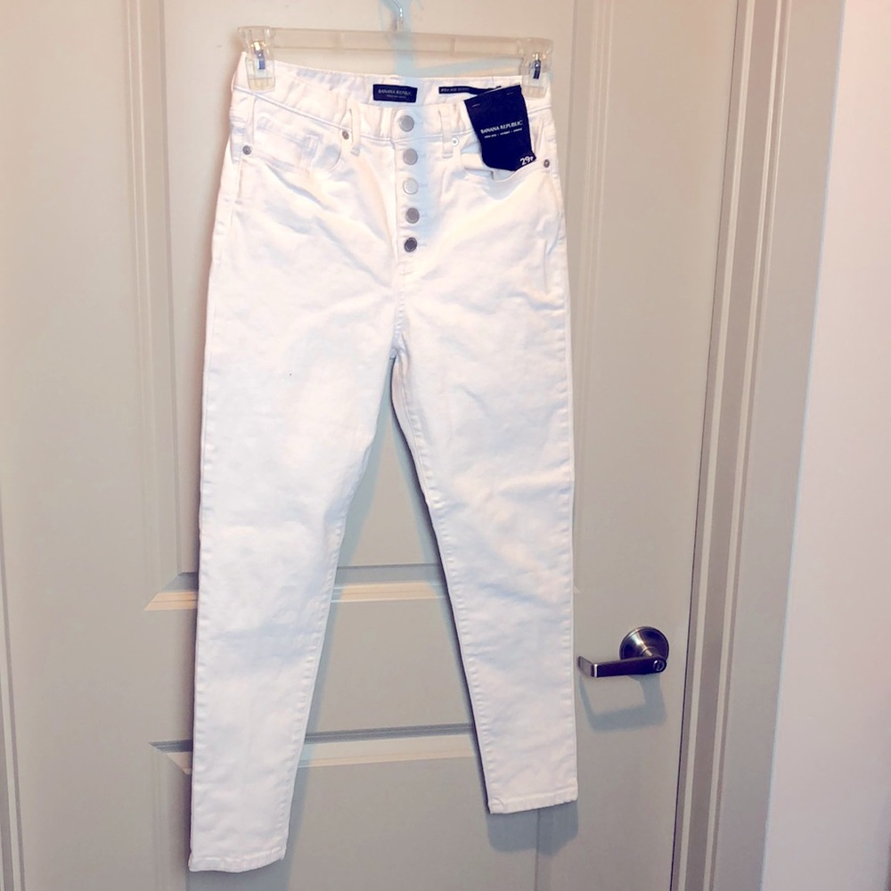 Banana Republic White Women's Jeans